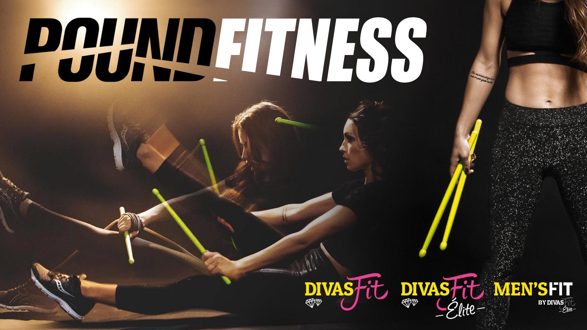 Visuel cours Pound Ftness de DivasFit